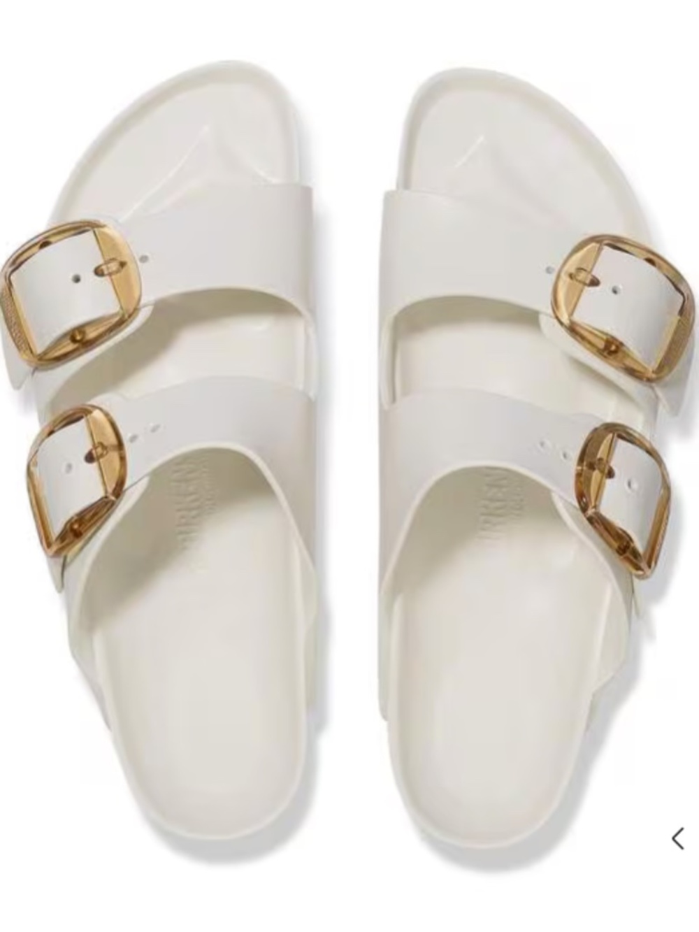 Birkenstock Arizona Essentials EVA Big Buckle (eggshell color) sz 39 (wm 8-8.5)